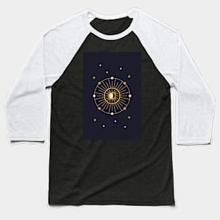 Golden Moon and Sun Astrology 2 Baseball T-Shirt